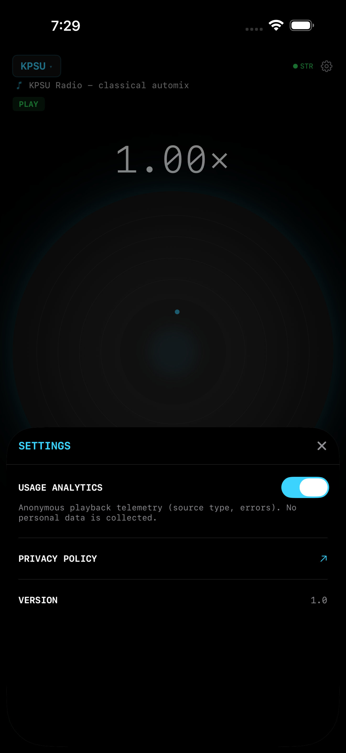 Settings